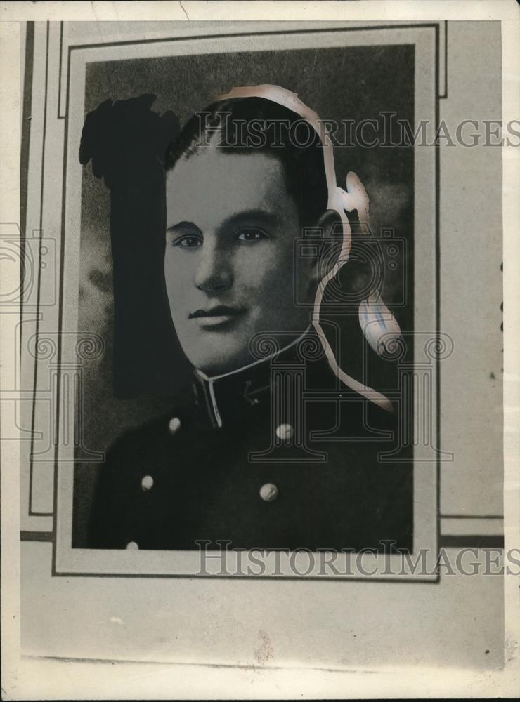 1926 Press Photo Midshipman John Sylvester, Naval Academy Honor Student - Historic Images