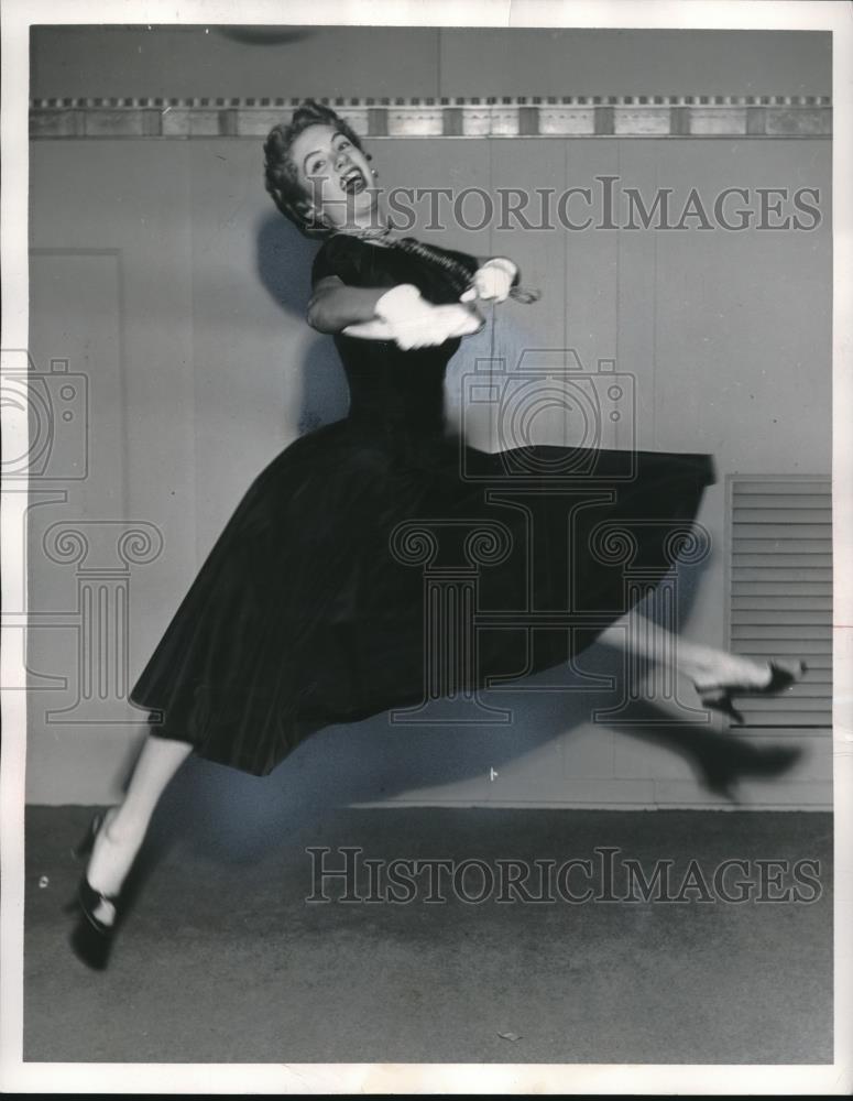 1955 Press Photo Frances Dorsey Dancing - nec24742 - Historic Images