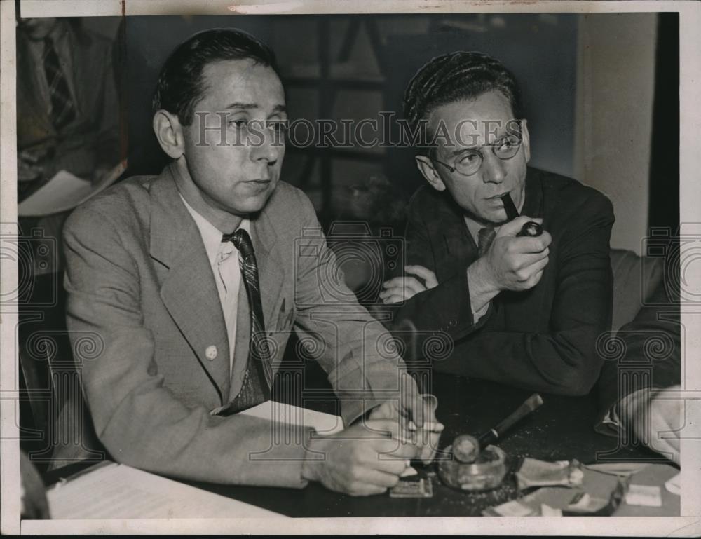 1936 Press Photo David Lasser, and Herbert Benjamin - nec27256 - Historic Images