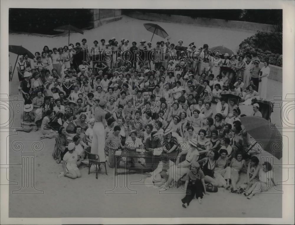 1934 Press Photo Sorority Girls Choose Coral Gables Beach - nec38302 - Historic Images