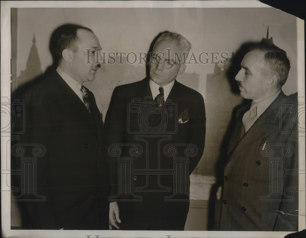 1938 Press Photo Geo Gottlieb, Chas Courtney, and Henry Modell - nec38381 - Historic Images