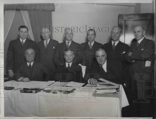 1933 Press Photo American league head in session. - nec38803 - Historic Images