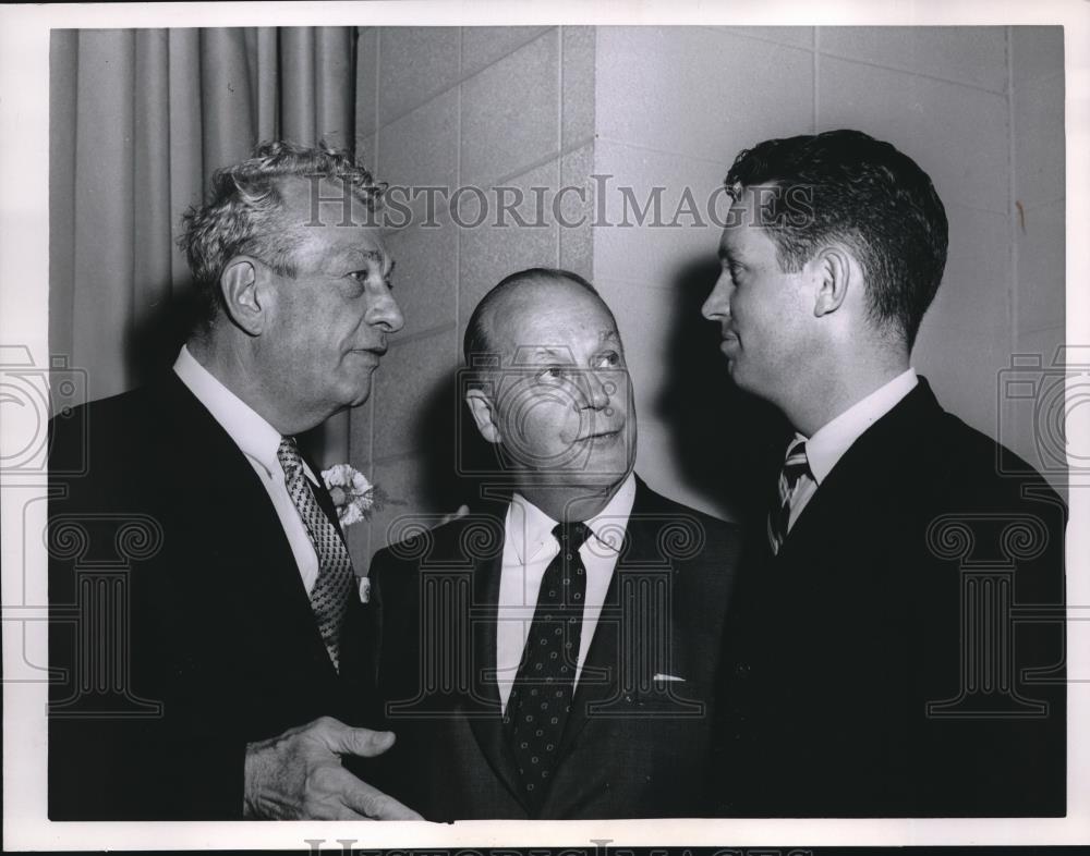 1962 Press Photo Chicago,Ill. Wm Scott, Sen Everett Dirksen,Sen Carl Mundt - Historic Images