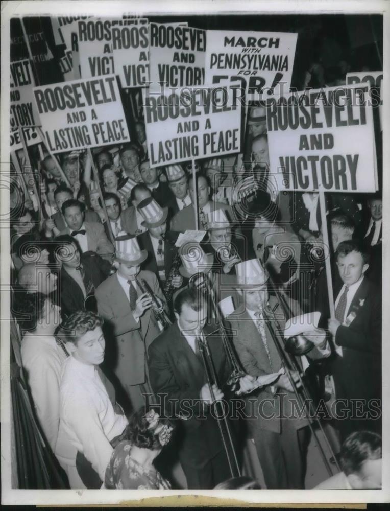 1944 Press Photo Penn Delegates Franklin Roosevelt for President - nec38670 - Historic Images