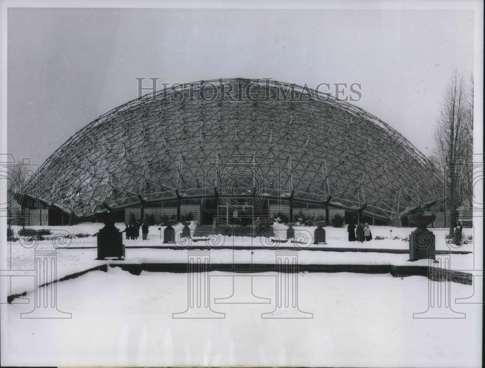 1961 Press Photo The Climatron,the Super Greenhouse lies under a giant dome - Historic Images