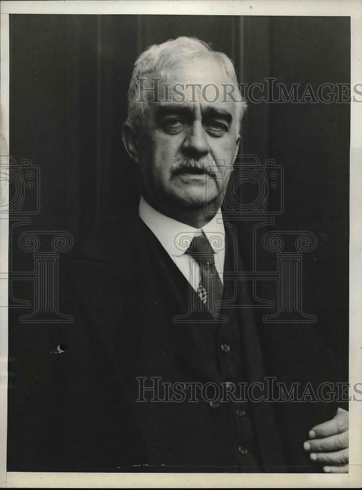 1932 Press Photo Morgan Jones, Bank Of U.S. Hearing Member Juror #4 - Historic Images