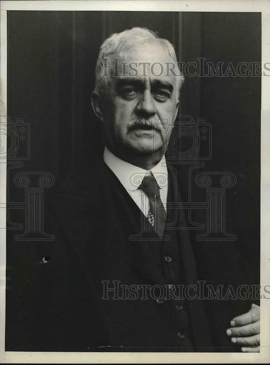 1932 Press Photo Morgan Jones, Bank Of U.S. Hearing Member Juror