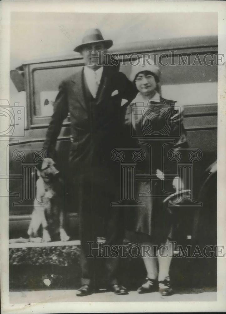 1932 Press Photo Ralph Root escaped convict and sixth wife Jane Root - nec37590 - Historic Images