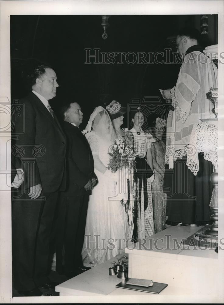 1939 Press Photo Pres. Somoza best man at wedding - nec34560 - Historic Images