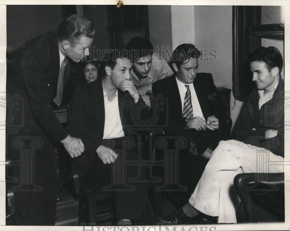 1937 Press Photo 4 youths accused of killing Stephen Trollman, bar janitor - Historic Images