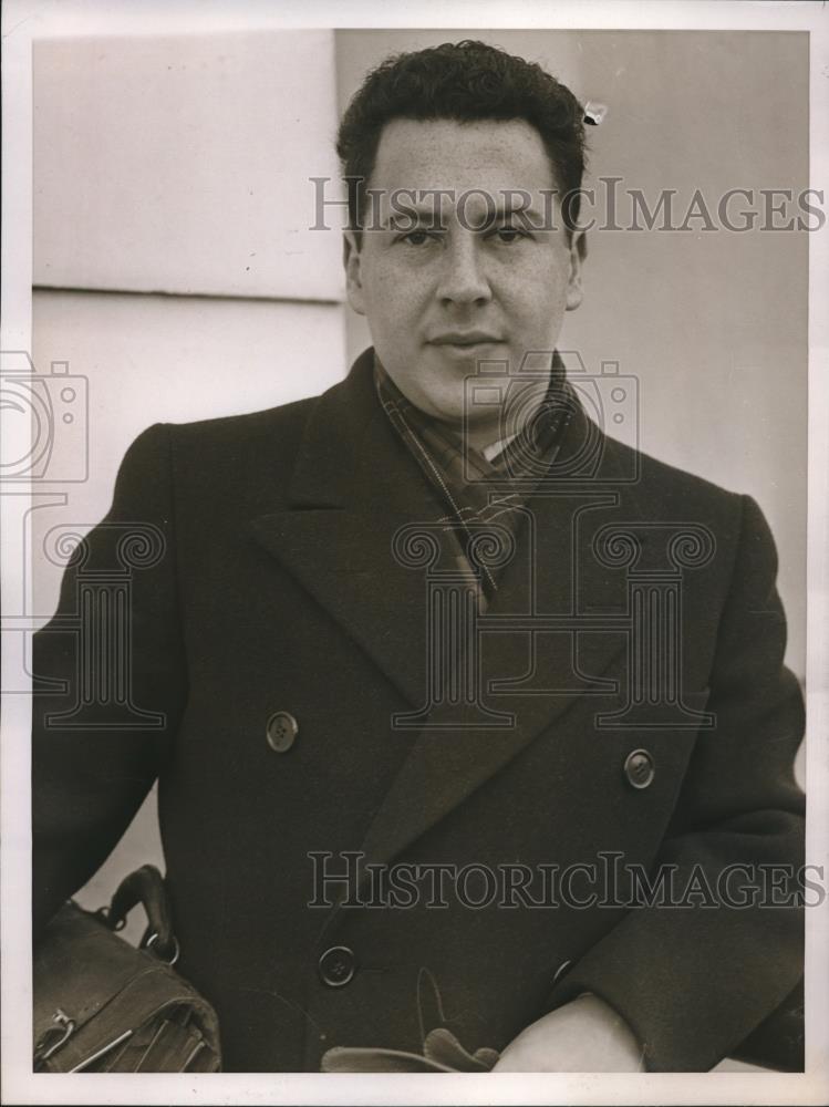 1938 Press Photo Earl Maiman Pianist back after concert tour of Europe - Historic Images