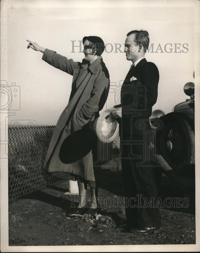 1932 Press Photo Gwendolyn Russell &amp; CE McDaniel of Akron, Ohio - nec31220 - Historic Images