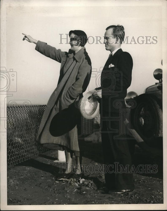 1932 Press Photo Gwendolyn Russell & CE McDaniel of Akron, Ohio - nec31220 - Historic Images