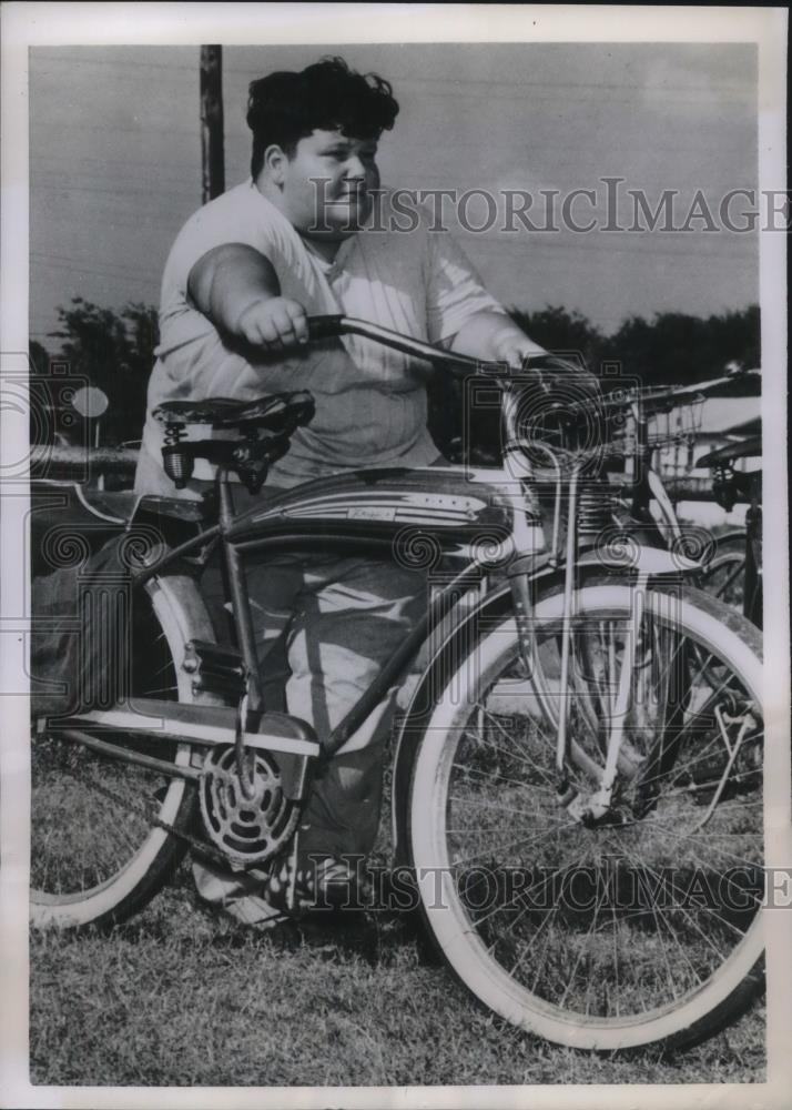 1950 Press Photo 257-pound Danny Hope probably Texas heaviest 4th-grader - Historic Images