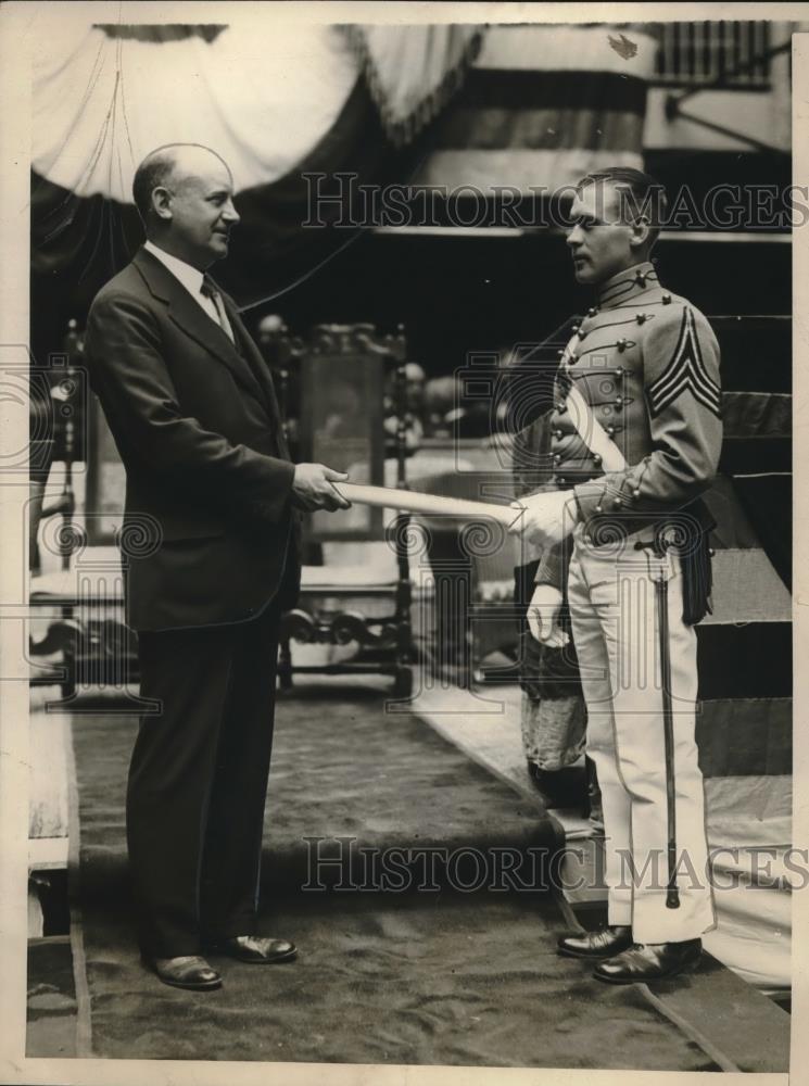 1928 Press Photo West Point Academy grad Harry Wilson &amp; CB Robbins asst War Sec - Historic Images