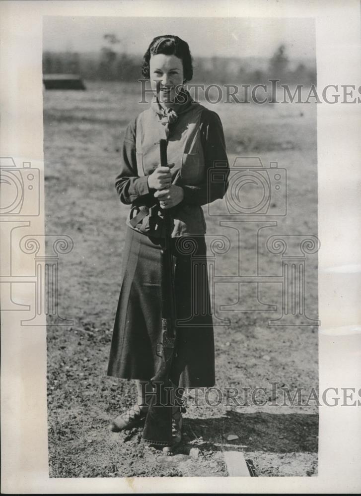 1934 Press Photo Only Woman Entrant Mrs CT Jackson , Pinehurst - Historic Images