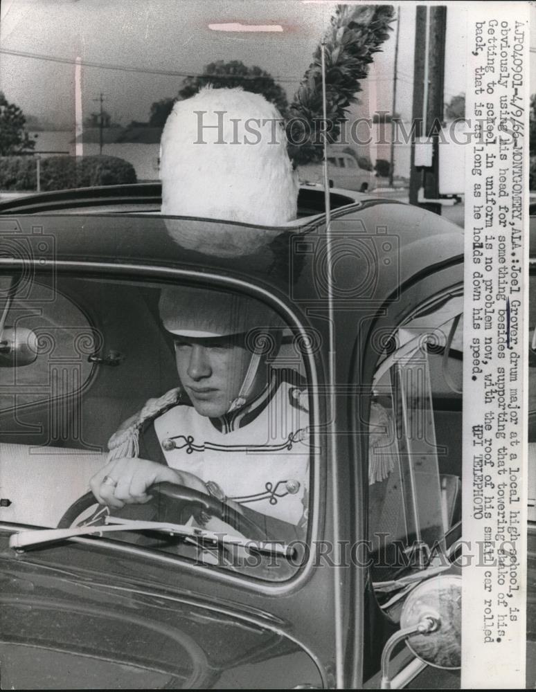 1966 Press Photo Montgomery, Ala Joel Grover in his band uniform - Historic Images