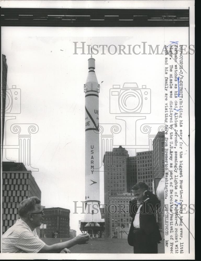 1959 Press Photo Jupitor-C rocket will light off - nec33397 - Historic Images