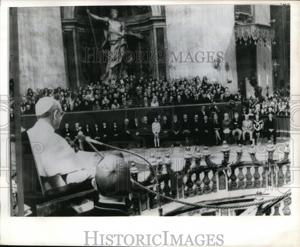 1970 Press Photo Vatican City Pope Paul VI - nec39832 - Historic Images