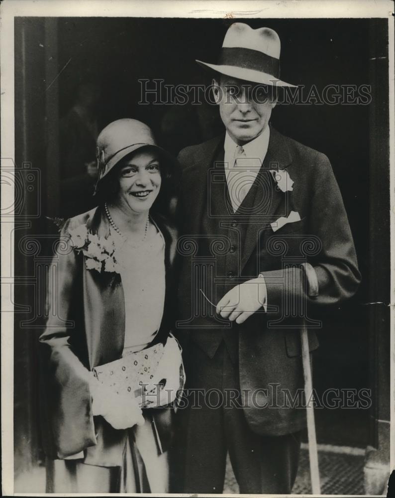 1930 Press Photo John W. Garrath, Mrs. Gertrude M. Fiaz millionaires - nec31355 - Historic Images