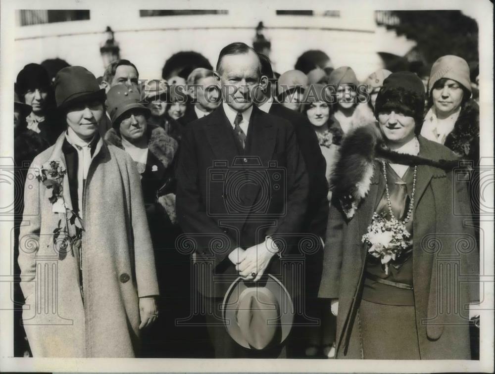 1928 Press Photo Mrs Florence H Smith &amp; Delegates of American Dietic Association - Historic Images