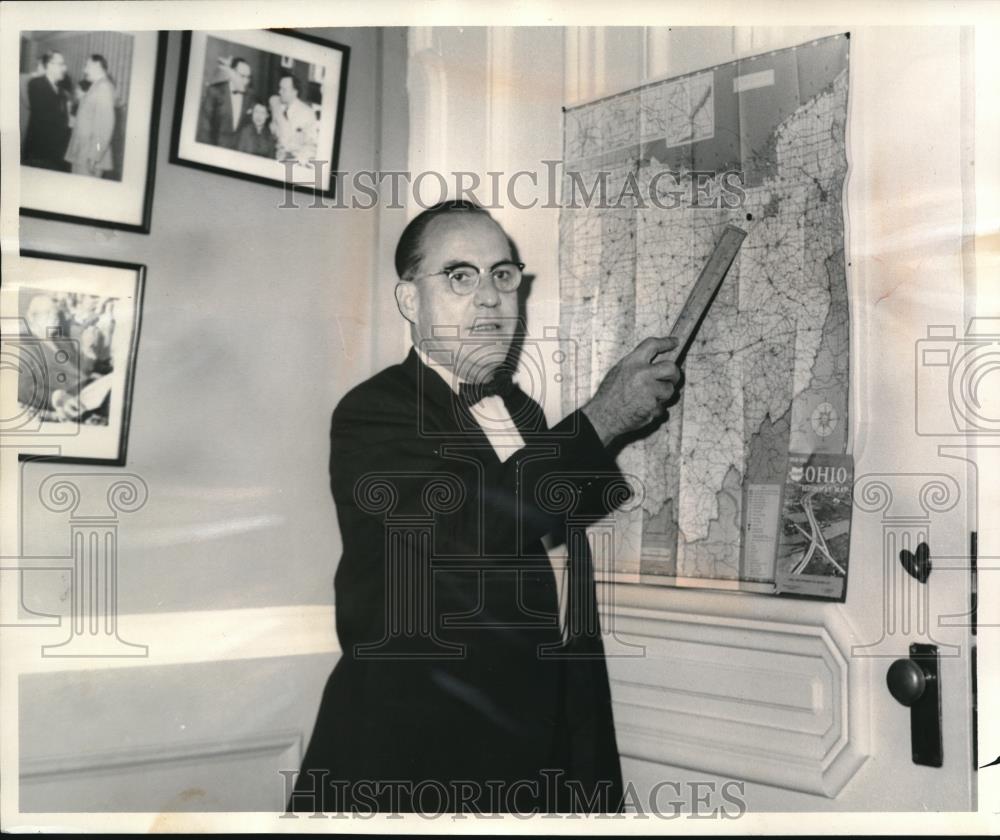 1959 Press Photo Secretary of State Ted Brown - nec32978 - Historic Images