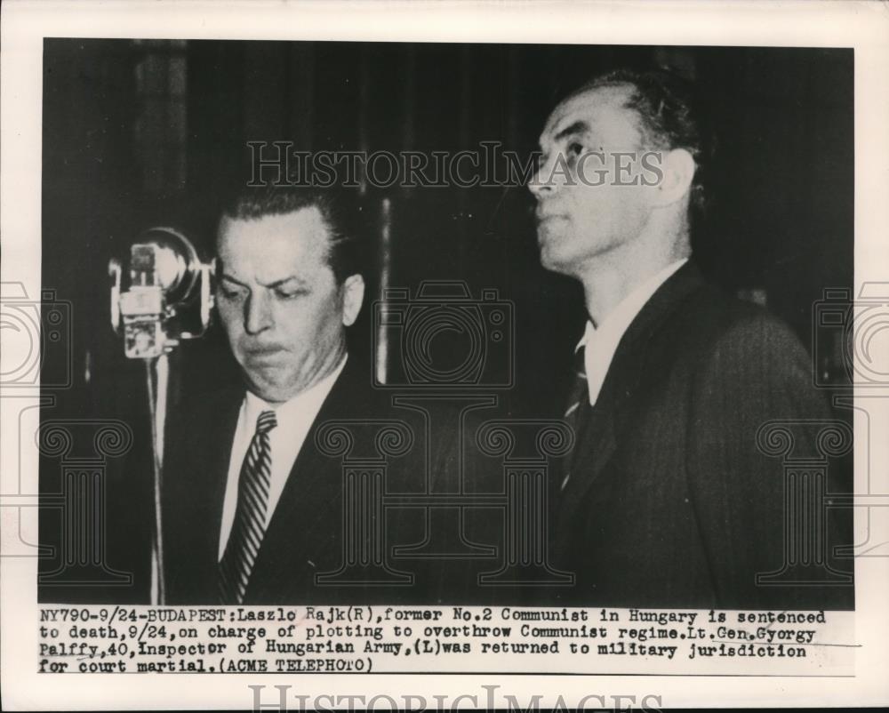 1949 Press Photo Laszlo Rajk Communist in Hungary sentenced to Death - nec31885 - Historic Images