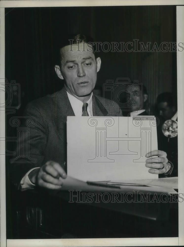 1934 Press Photo JJ Doran, Chief Post office inspector in D.C. - Historic Images