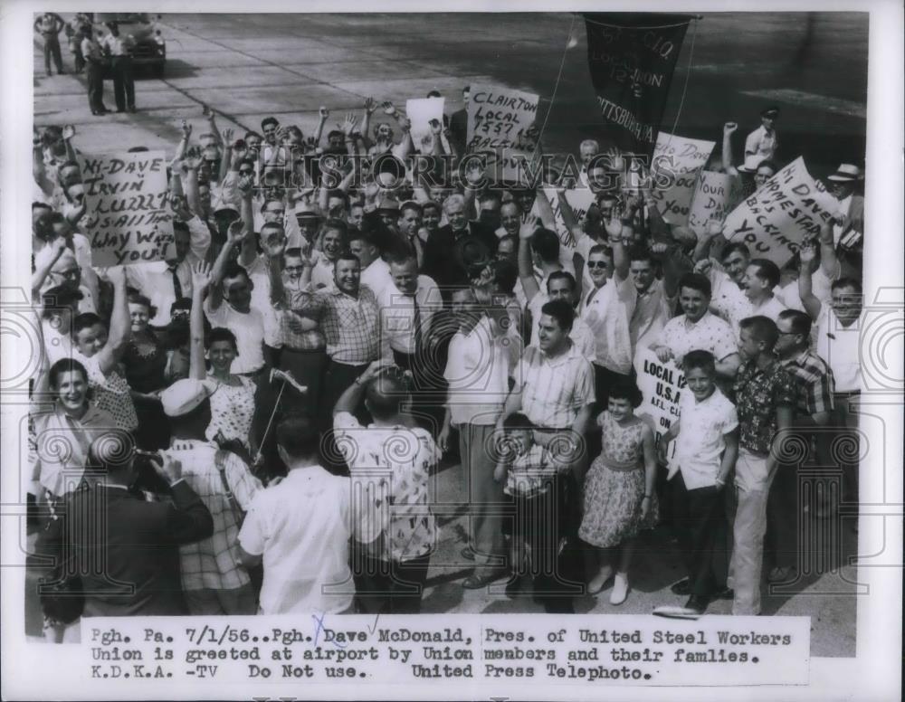 1956 Press Photo United Steel Workers - nec38362 - Historic Images