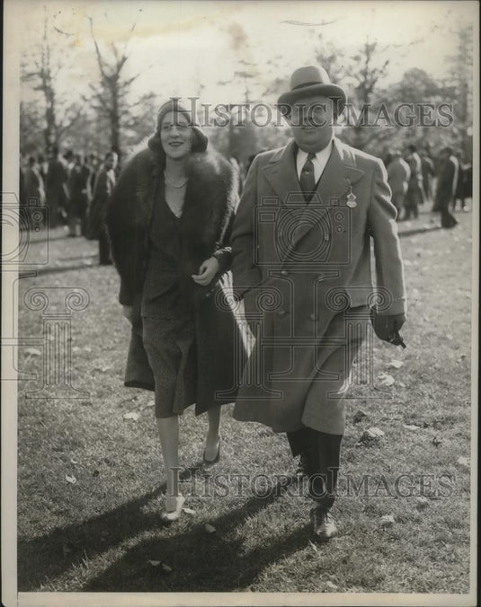 1930 Press Photo Mr. and Mrs. Robert Stone attend United Hunts meeting - Historic Images