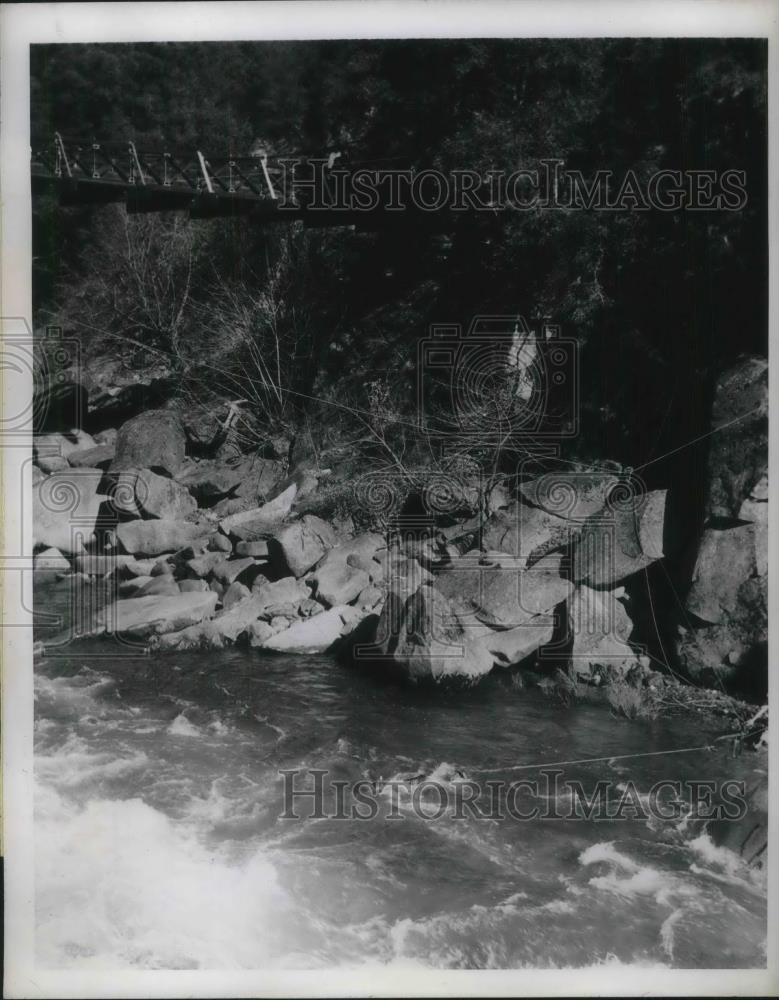 1946 Press Photo MIssing Car Found American River, Placerville - nec37445 - Historic Images
