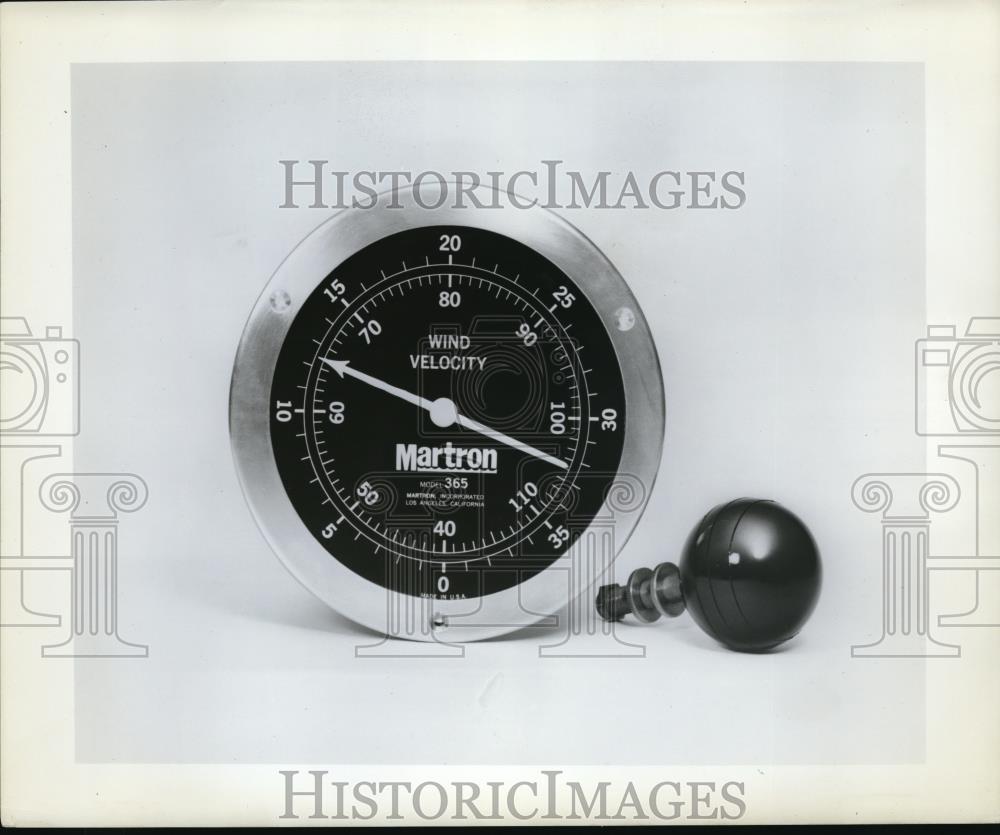 Press Photo Martron Wind velocity indicator from Marine Electronics - Historic Images