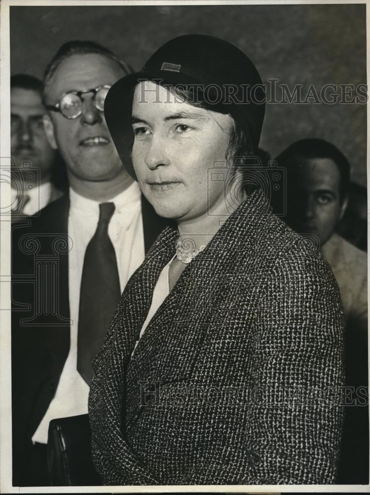 1931 Press Photo Audrey Nagle, Suspended Teacher Testified Against George Snell - Historic Images