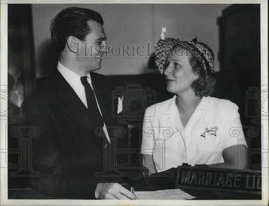 1939 Press Photo Pat Burke ziegfield to wed - nec38392 - Historic Images