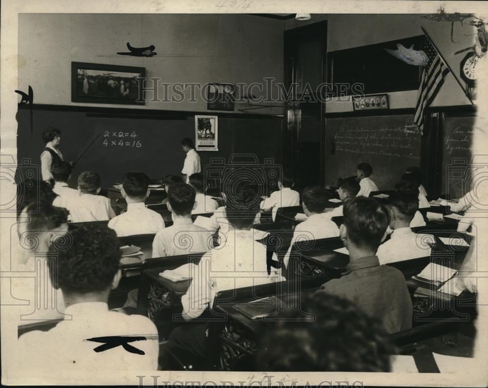 1924 Press Photo Natl Safety Council class at a school - nec38963 - Historic Images