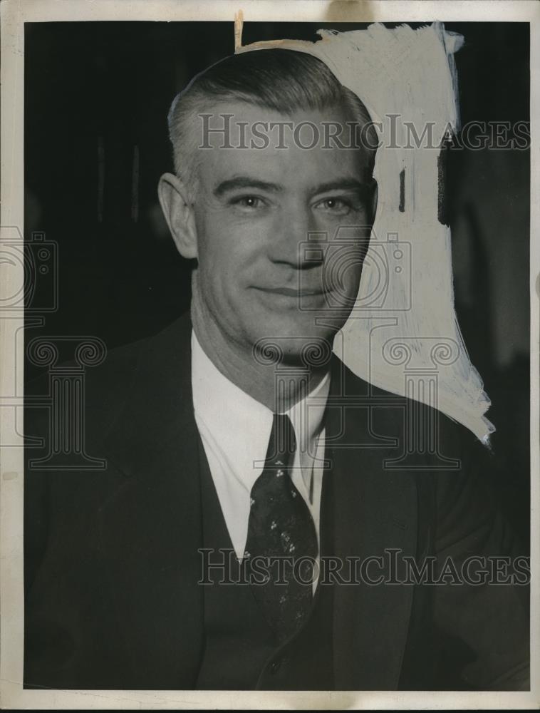 1934 Press Photo T. Roy Gordon, Mayor of Campbell, Ohio - nec31235 - Historic Images