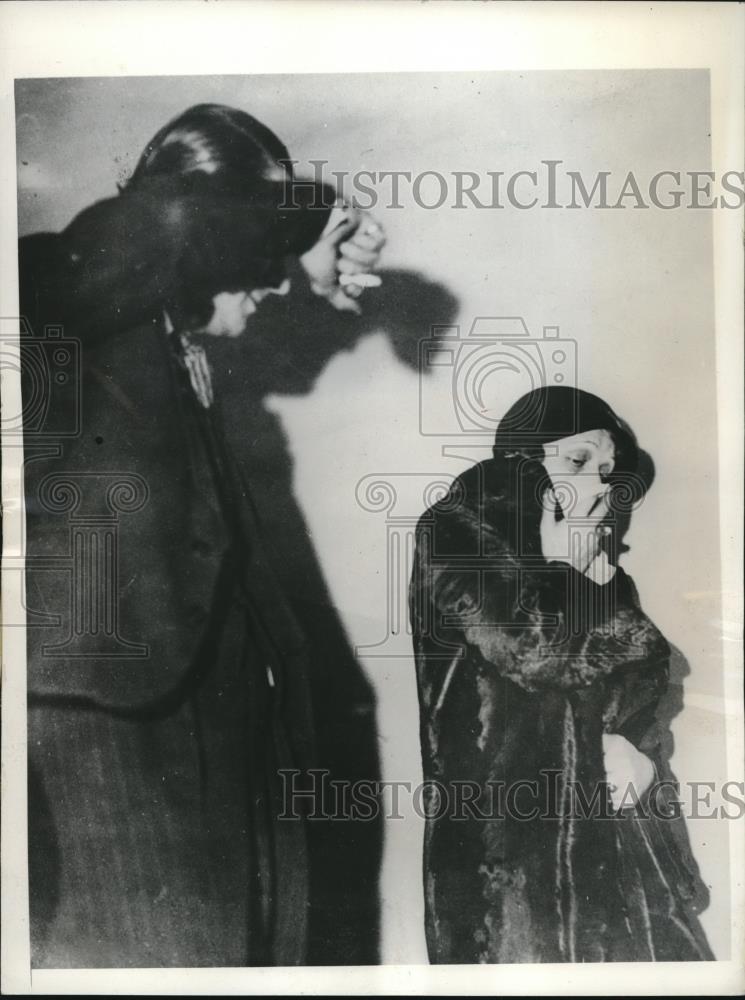 1933 Press Photo Germaine Dianglemont arrested for murder of Jean Causeoft - Historic Images