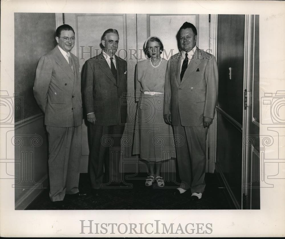 1950 Press Photo Ray C. Bliss meets for GOP rally at Hotel Cleveland. Ohio - Historic Images