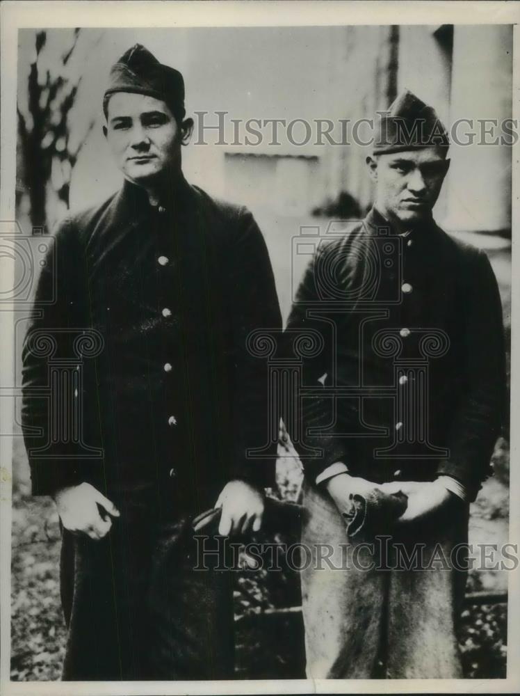 1932 Press Photo Albert Reymer &amp; Ellsworth Mowyer, Lancaster, Ohio arsonists - Historic Images