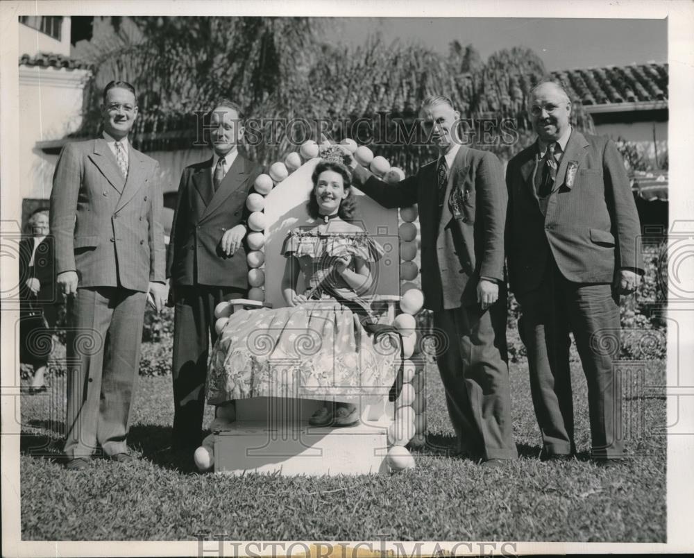 1948 Press Photo Winter Haven Florida Grapefruit Queen Marjorie Teller - Historic Images