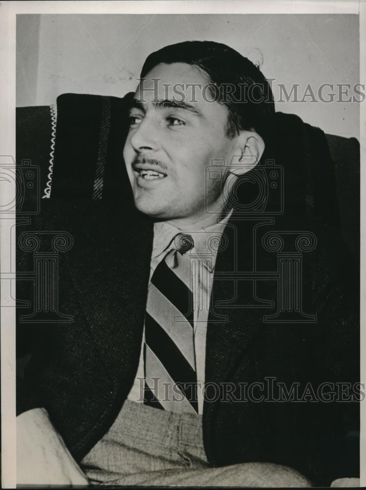 1938 Press Photo Alick Mortimer traveled 8,000 miles to Rochester, Minnesota - Historic Images