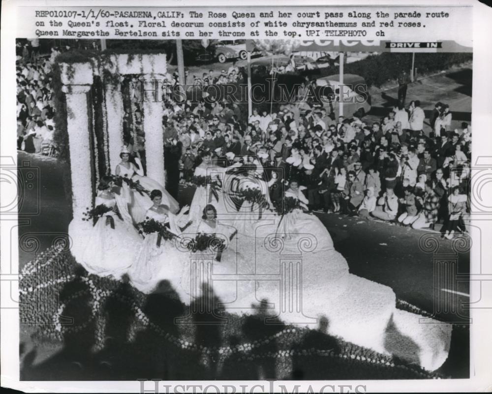 1960 Press PhotoThe rose Queen and court - nec33016 - Historic Images