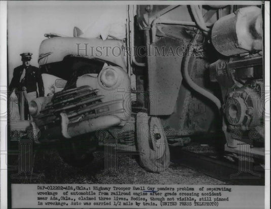 1955 Press Photo HIghway Trooper Ewewll Gay - nec36613 - Historic Images