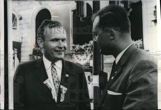 1960 Press Photo Phillip Wilkie declared Republican vice presidential candidate - Historic Images