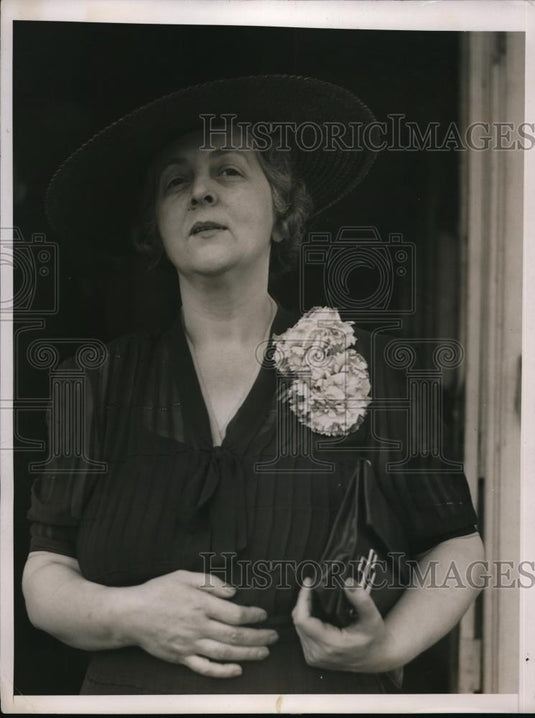 1938 Press Photo Governor's island, NY Mrs Stewart Giffin charged with drunkenes - Historic Images