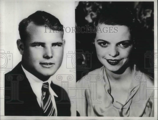 1932 Press Photo Dorothy Graham & fiancÃƒÂ© Vic Williams - Historic Images