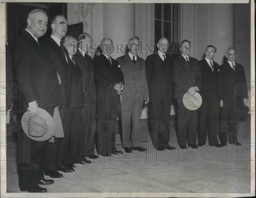 1946 Press Photo Wiley Rutledge, Frank Murphy, Felix Frankfurter Supreme Court - Historic Images