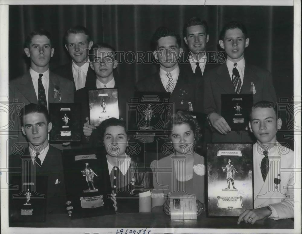 1939 Press Photo 1939 Forensic Titilists from 500,000 students to selected ten - Historic Images