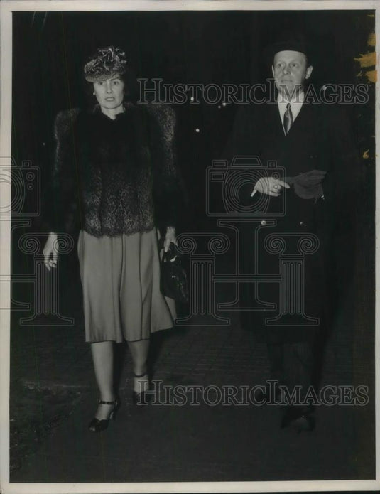 1940 Press Photo Hans Thomsen, German Charge D' Affaires w/ his wife - Historic Images