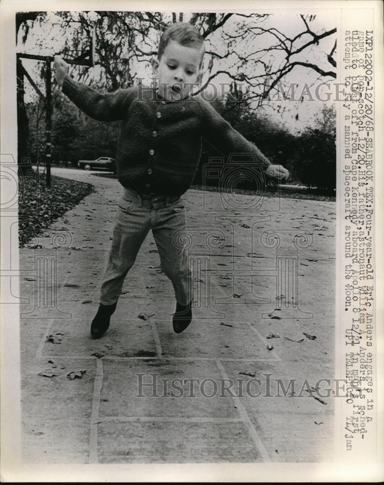 1968 Press Photo Seabrook Texas Eric Anders Son Of Astronaut - nec52609 - Historic Images